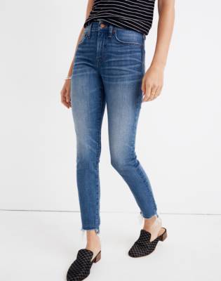 super high waisted crop jeans