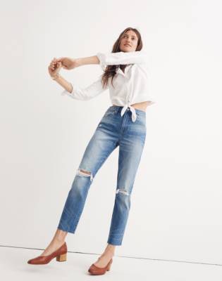 madewell distressed jeans