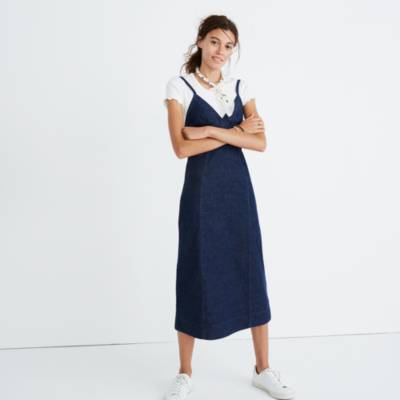 madewell cami midi dress