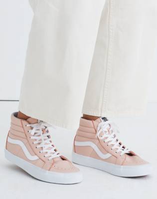 light pink vans high tops