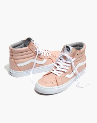 vans sk8 hi pink leather