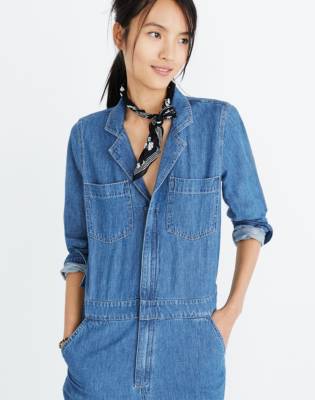 womens boiler suit denim