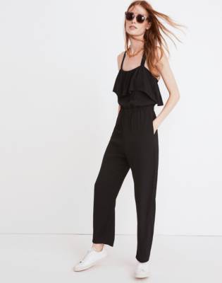 madewell ruffle jumpsuit