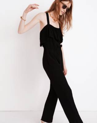 madewell ruffle jumpsuit