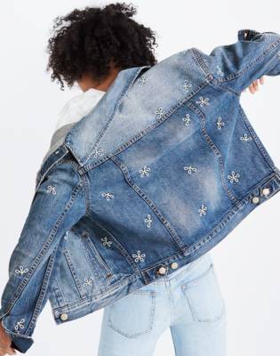 embroidered jean jacket