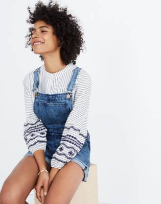 madewell overall shorts