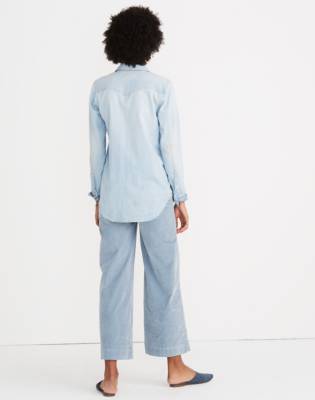 madewell denim western shirt