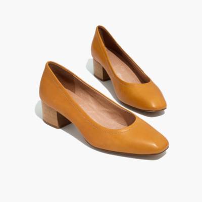 madewell block heel pump