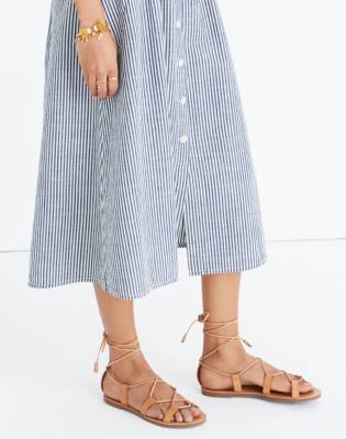 madewell lace up sandal