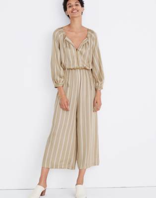 madewell striped jumpsuit