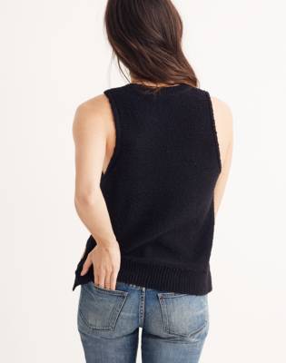 navy sweater tank