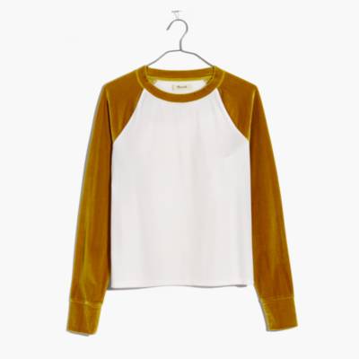 velvet baseball tee