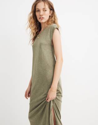 madewell muscle midi dress