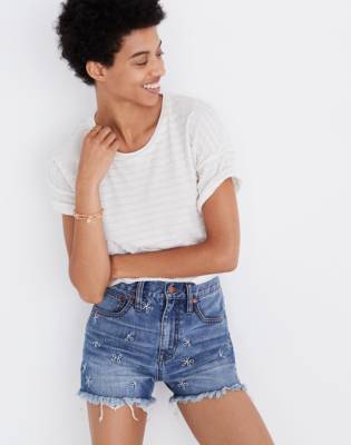 madewell jeans shorts