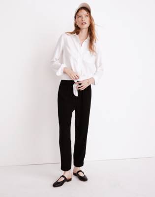 madewell cuffed track trousers