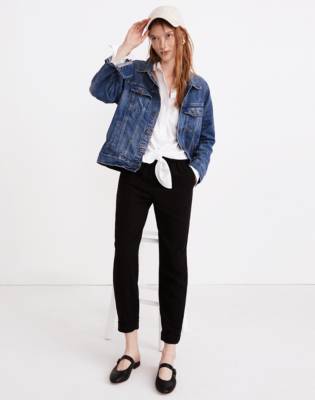 madewell cuffed track trousers