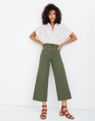 madewell cropped flare jeans