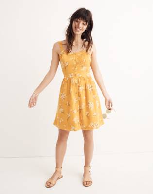 madewell yellow floral dress