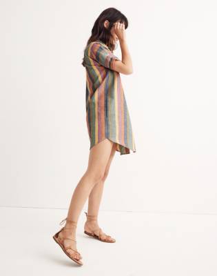 madewell courier shirt dress