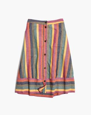 striped rainbow skirt