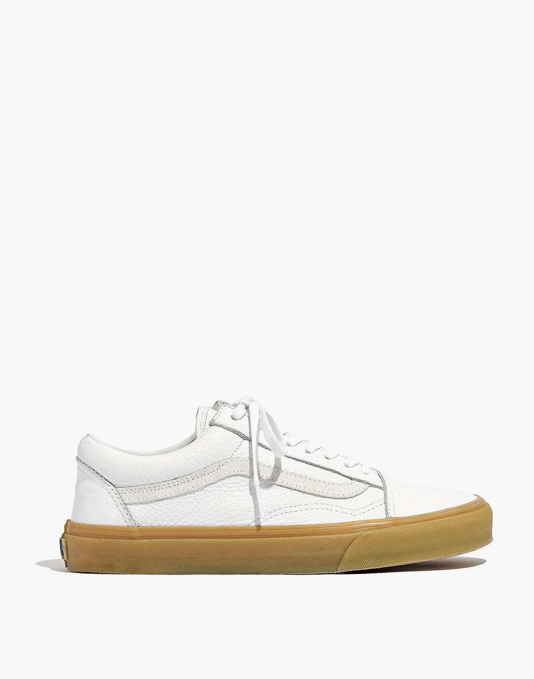 Madewell x Vans® Unisex Old Skool Lace-Up Sneakers in Tumbled Leather