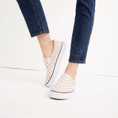 frappe true white slip on vans