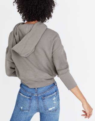 rivet and thread crop sweatshirt