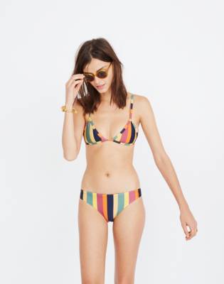 rainbow stripe bikini