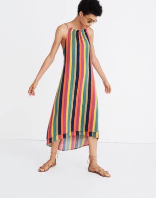 rainbow cover up dress