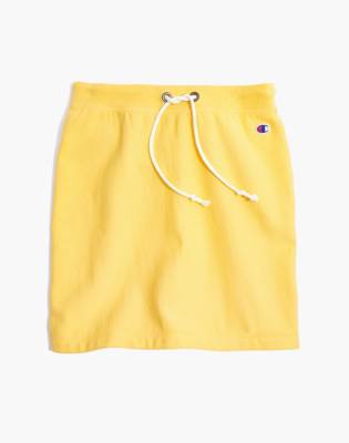 champion sweat skirt yellow