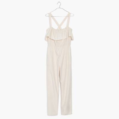 madewell ruffle jumpsuit