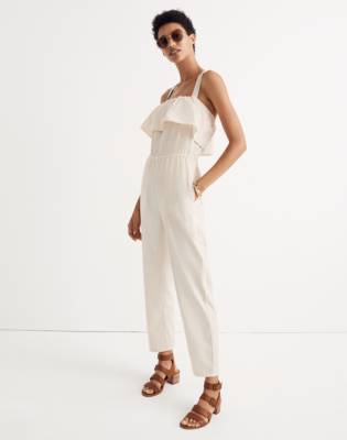 madewell ruffle jumpsuit