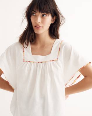 Women S Pom Pom Butterfly Top Madewell