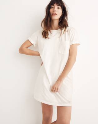 white tee dress