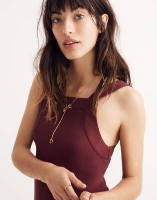 madewell tie back dress