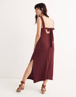 madewell tie back dress