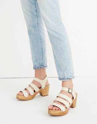 strappy clog sandals