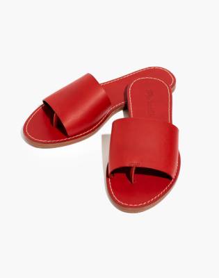 madewell red sandals