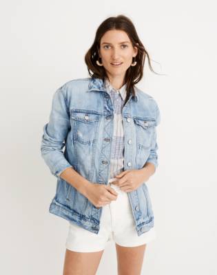 madewell oversized jean jacket