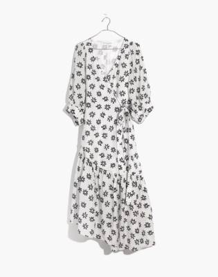 daisy wrap dress