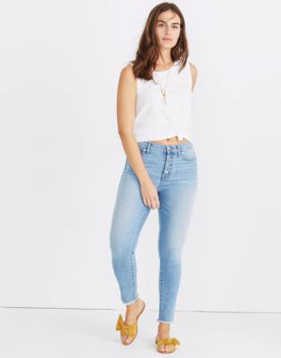 madewell 9 inch high rise skinny jeans