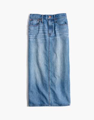 midi jean skirt jean