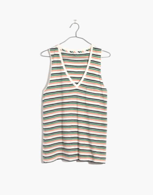 madewell whisper cotton v neck pocket tank