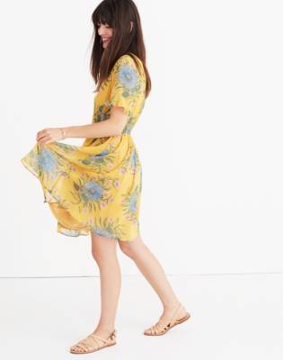 madewell yellow floral dress