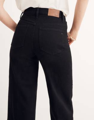 madewell black wide leg pants