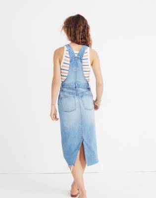 madewell denim jumper dress