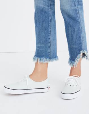 vans blue flower true white