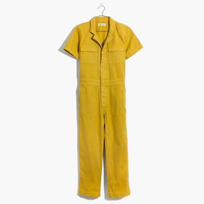 yellow work jumpsuit