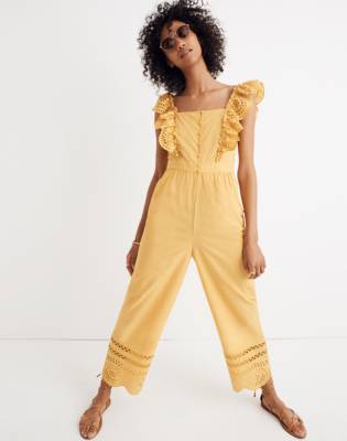 madewell yellow jumpsuit