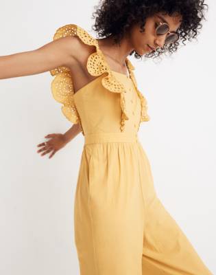 madewell yellow jumpsuit